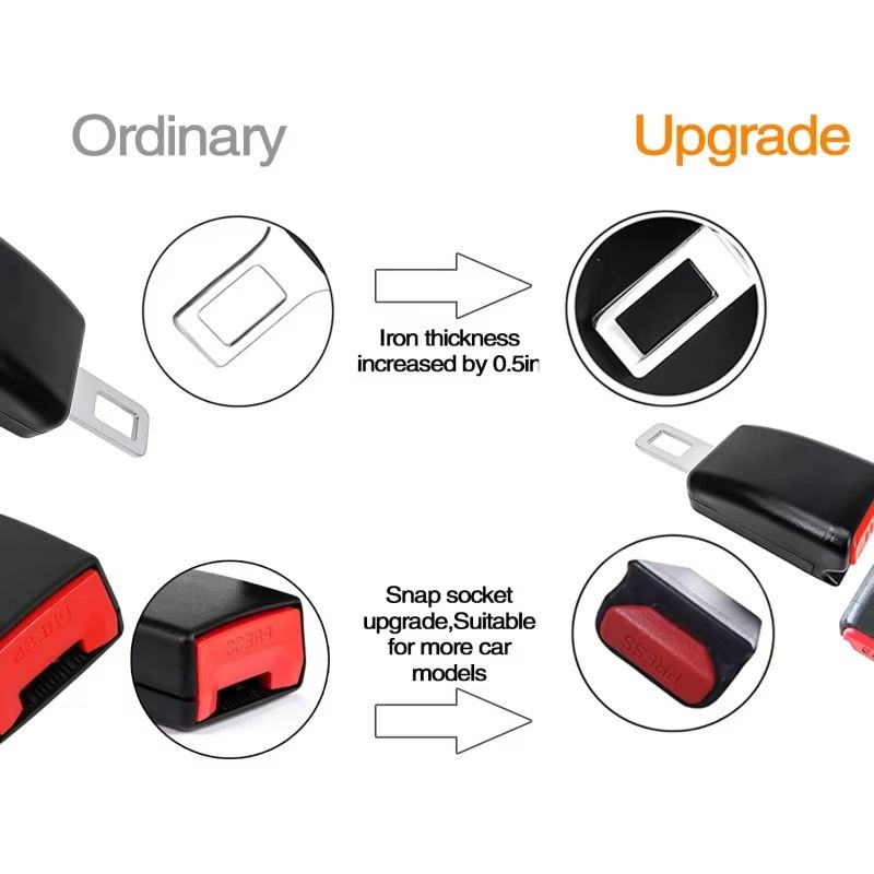 DriveEase 4-Piece Car Enhancement Set – Cup Holder Mats & Seat Belt Extenders