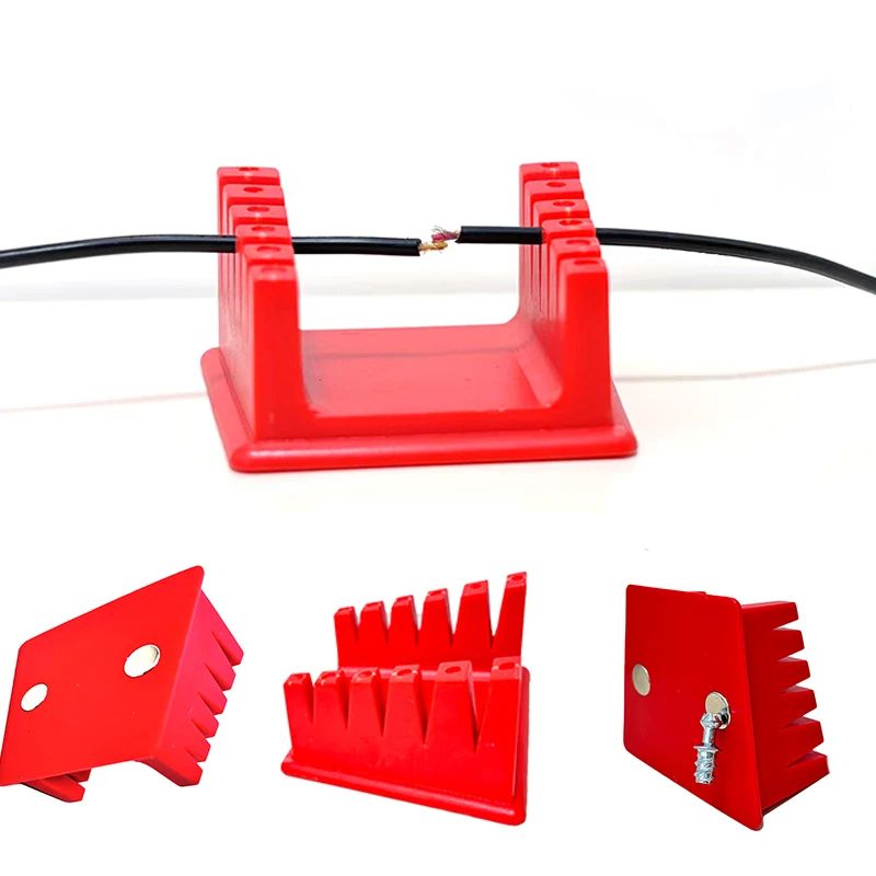 ABS Wire Fixture & Cable Clamp Holder, 5-Gear Adjustable Soldering Wire Holder for 30AWG-12AWG Welding Bench
