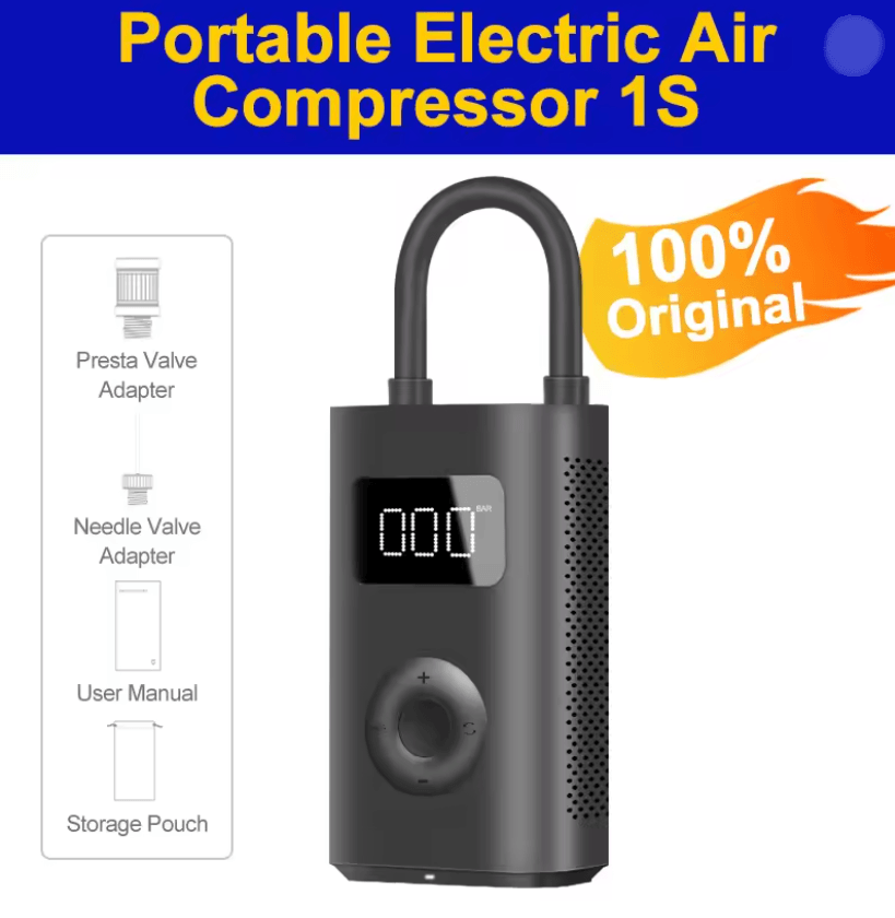 Xiaomi Portable Electric Air Pump 150PSI with LED and Type C Recharge
