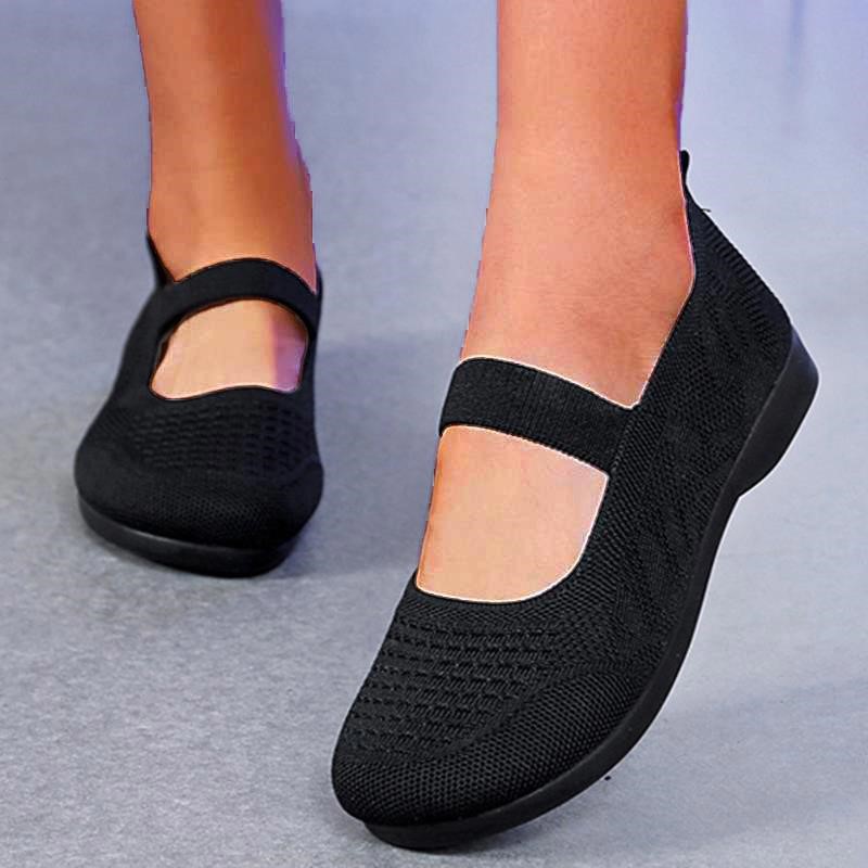 Trendy Fashion New Sneakers For Women Casual Flat Slip-On Shoes, Lightweight Soft Plus Size Ladies Vulcanize Sneakers