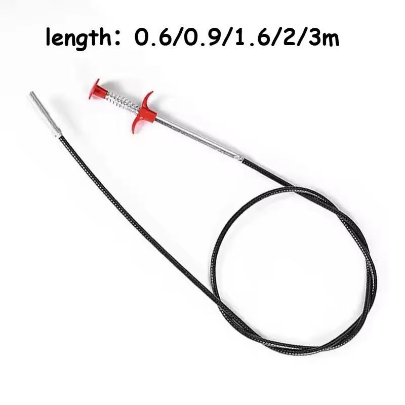 Flexible Drain Snake Tool – Easy-Flow Spring Hook Drain Cleaner