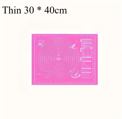 Non-Stick Silicone Baking Mat with Measurement Guide for Easy Dough Rolling