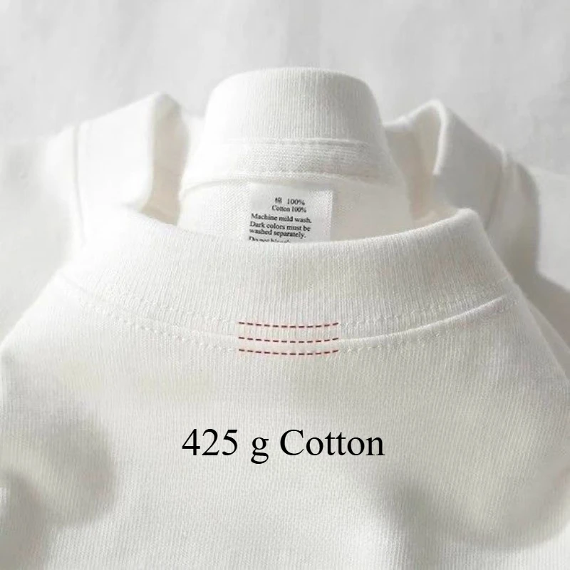 Heavyweight Cotton Men's T-Shirt, Durable Breathable Everyday Round Neck Tee