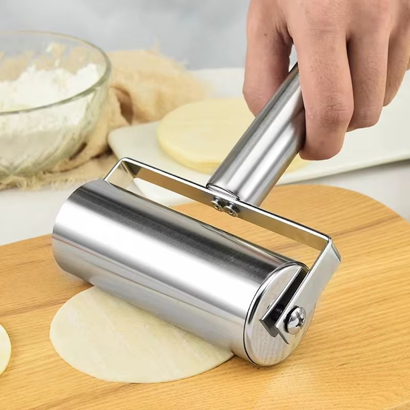 Stainless Steel Double Head Rolling Pin Non Stick Dough Roller for Pastry Pizza Noodles and Baking