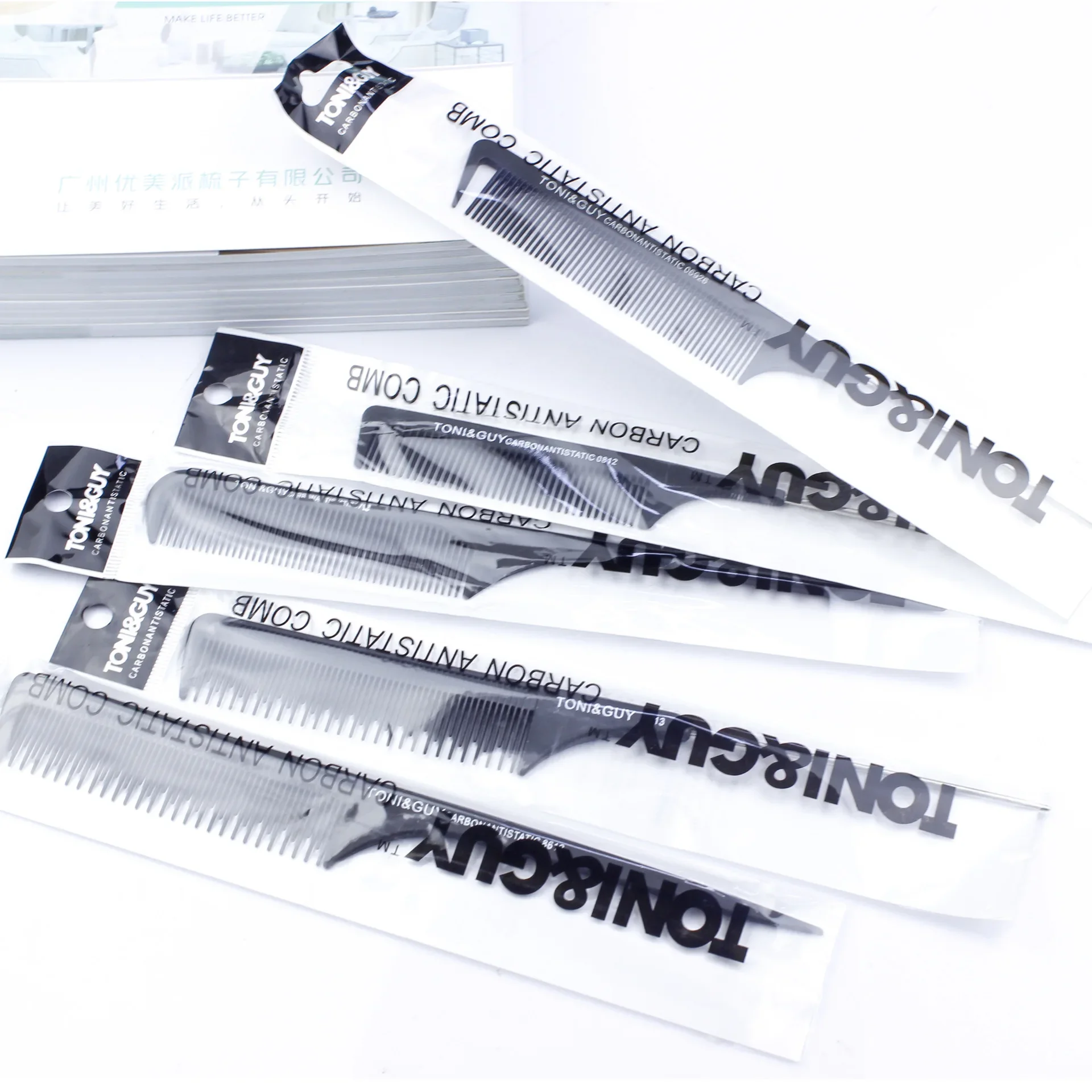 Precision Hairdressing Comb Set for Styling, Parting and Edge Control