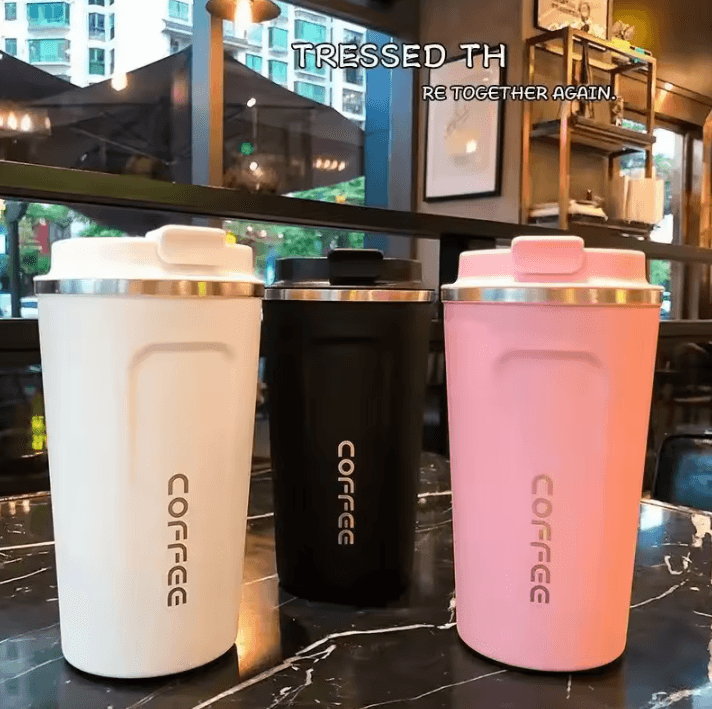 380/510ML Stainless Steel Coffee Mug – Portable Vacuum Insulated Travel Tumbler for Hot & Cold Drinks