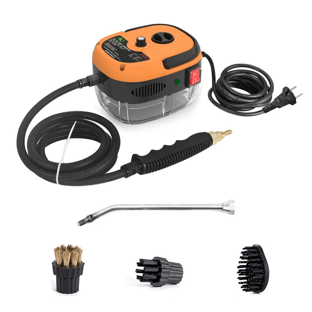 Portable Handheld Steam Cleaner High Temperature Pressurized Steam Cleaning Machine with Brush Heads for Kitchen, Car