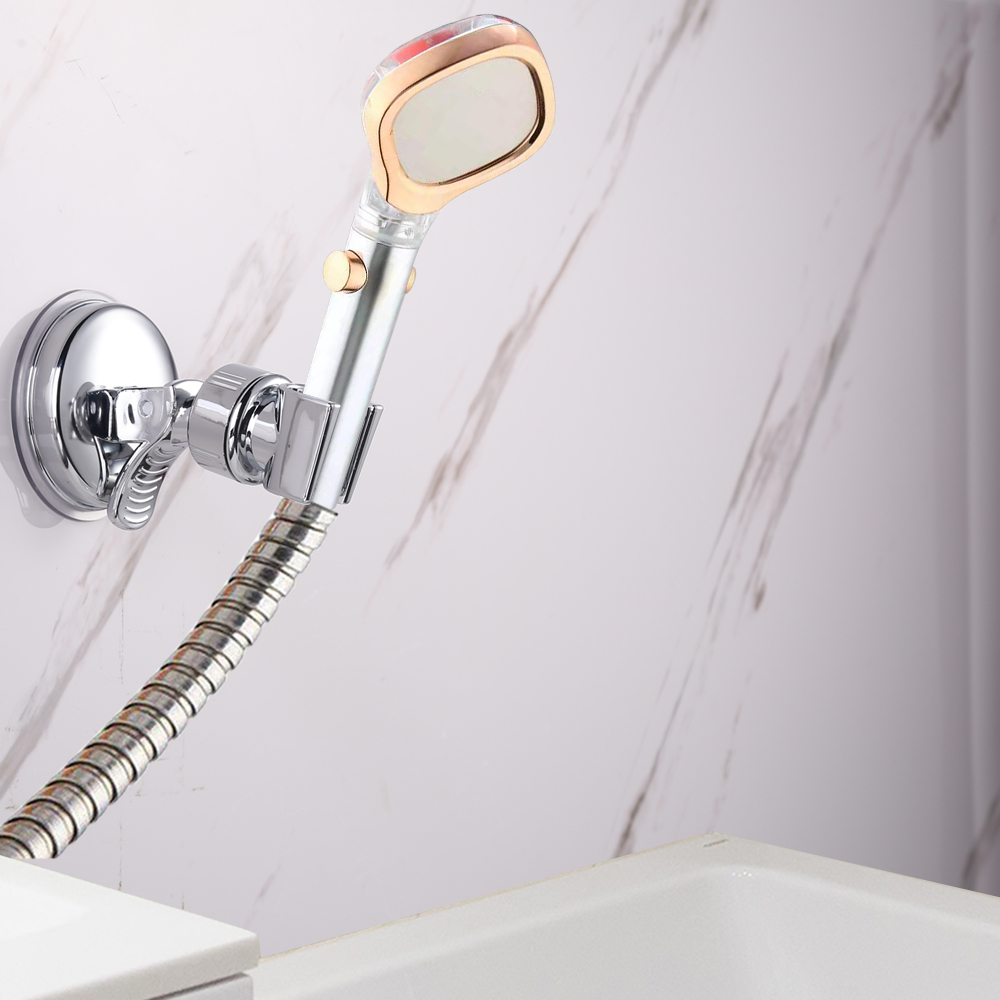 Adjustable Shower Head holder | Bathroom Suction Cup Handheld Shower head Bracket | Wall Mounted Suction Bracket Holder