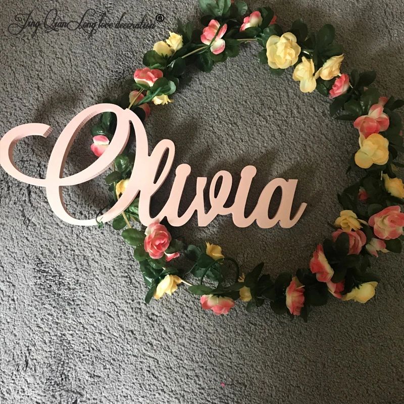 Personalized Wooden Name Sign Custom Baby Room Wall Decor