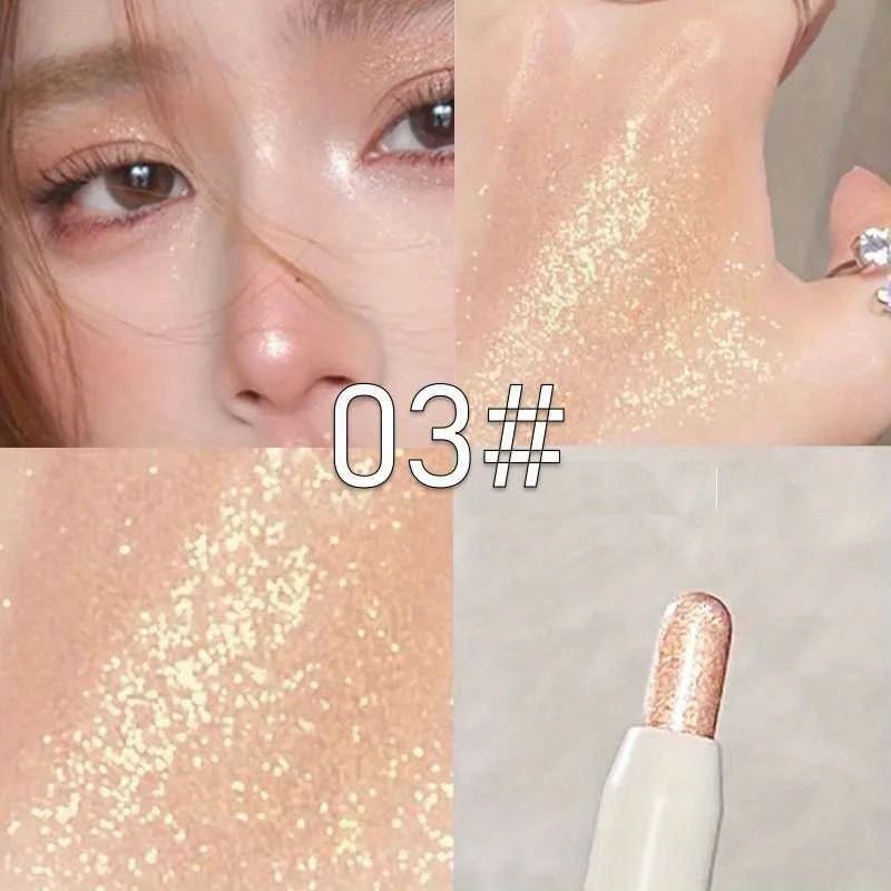 Brightening Highlighter Pen Waterproof Long Lasting Matte and Pearlescent
