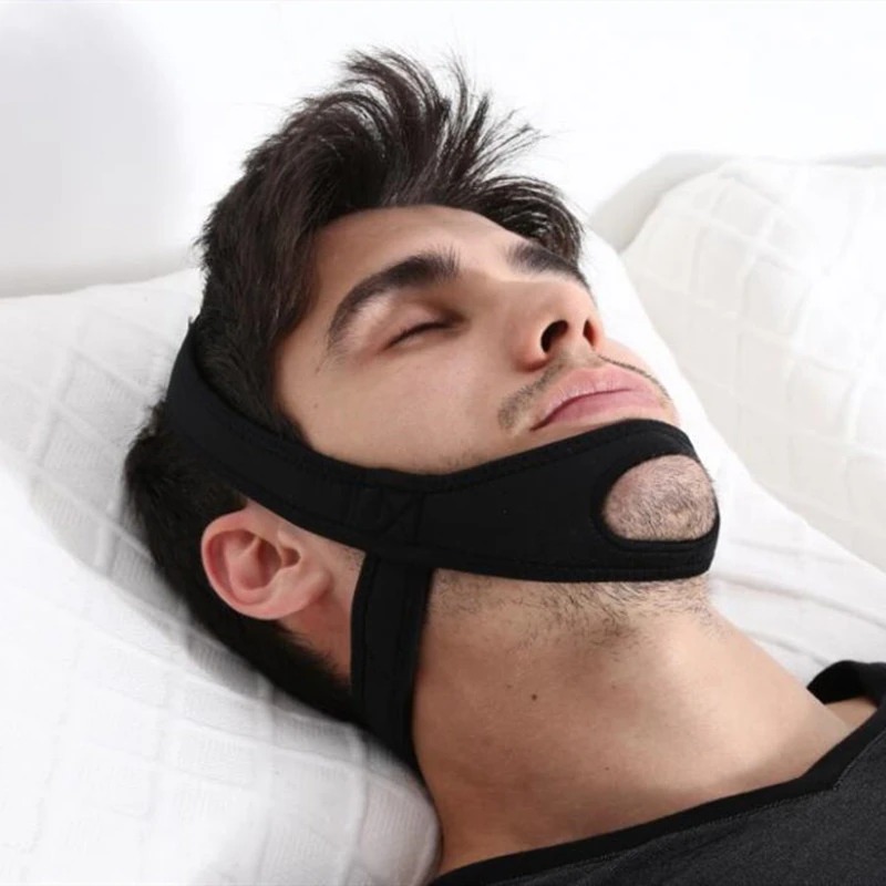 Anti Snore Chin Strap for Jaw Support and Mouth Breathing Control at Night