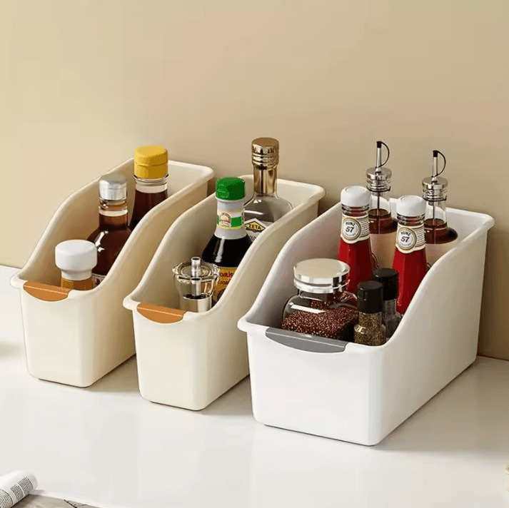 Multipurpose Storage Box, Plastic Organizer Box for Kitchen and Home Cleaning Product Storage