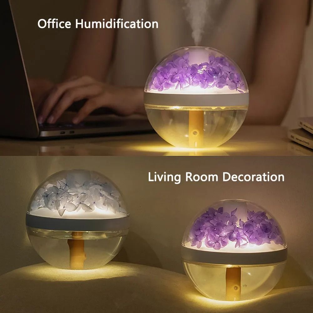 Eternal Flower Artistic Humidifier and Atmosphere Light
