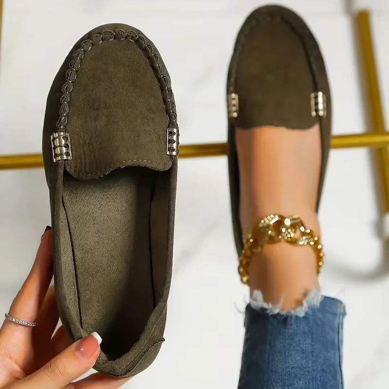 Women Casual Flat Loafers Non Slip Soft Denim Slip On Shoes Spring Autumn 2024