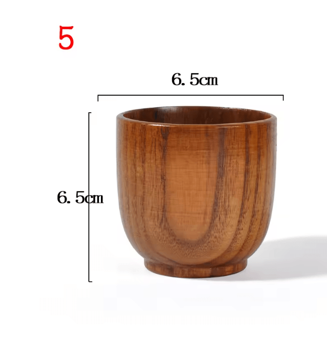 Handmade Wooden Beer Cup Natural Spruce Wood Big Belly Drink Mug