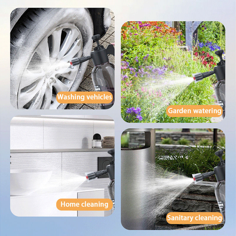 Car Wash Spray Bottle Hand Pump Foam Sprayer Car Air Pressure Spray Washer Auto Detailing & Window Cleaning Tools