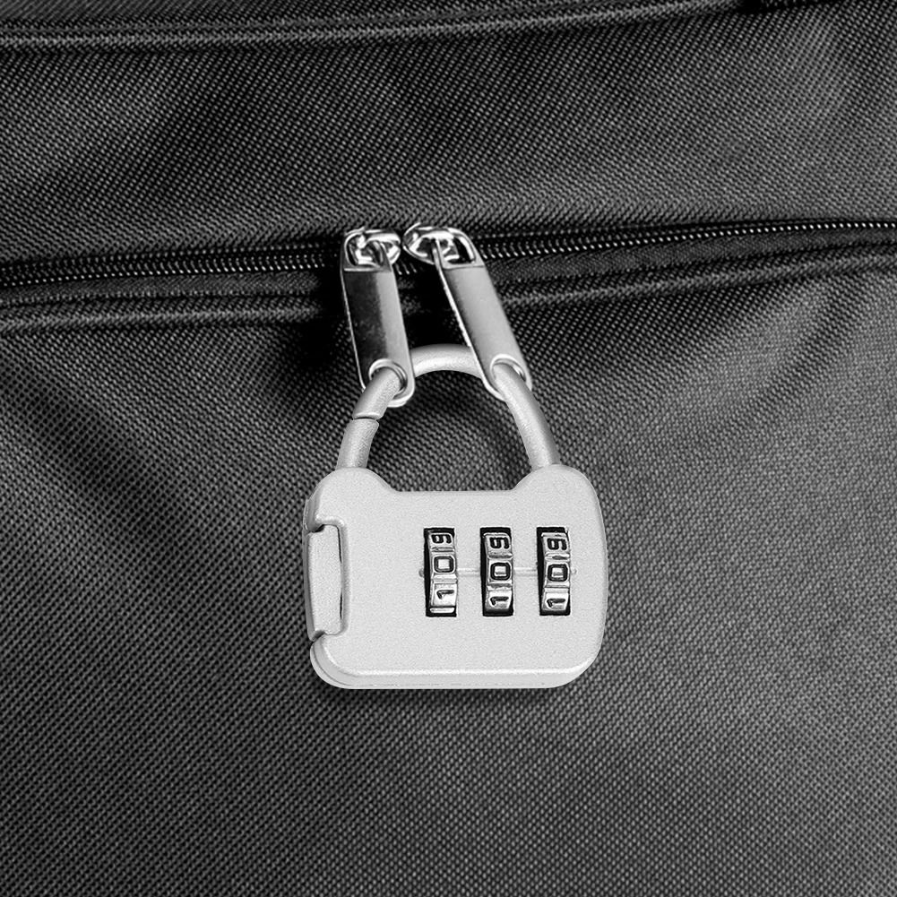 2 Pack Zinc Alloy 3 Digit Combination Padlocks