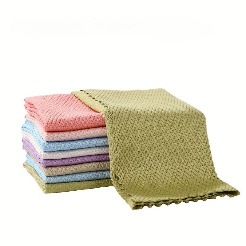 Reusable Microfiber Cleaning Cloths Set – 10/20-Pack Kitchen, Glass & Car Towels