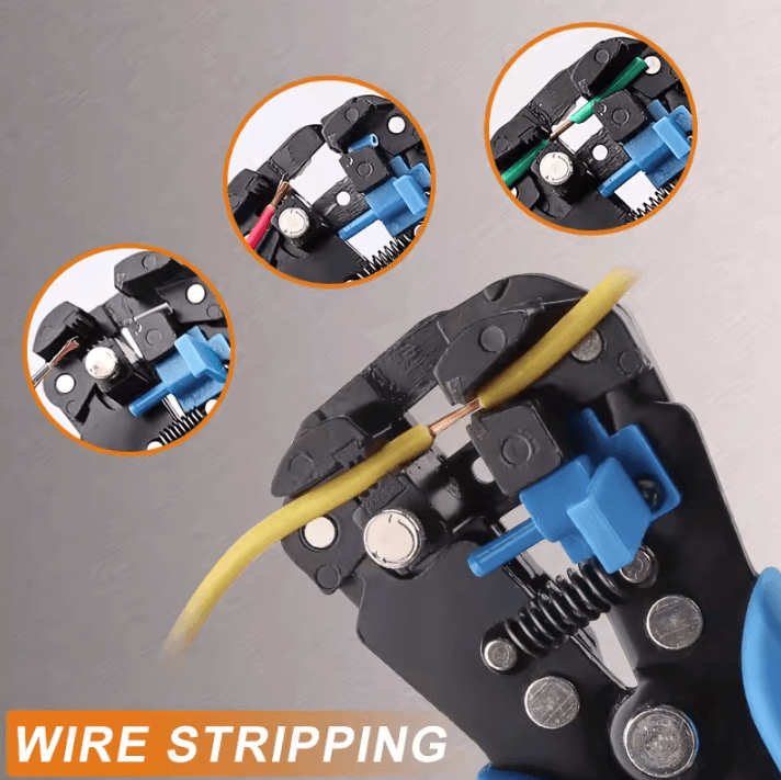 7Inch Automatic Wire Stripper & Multifunctional Cable Cutter Pliers – Electrical Wire Stripping, Cutting & Crimping Tool