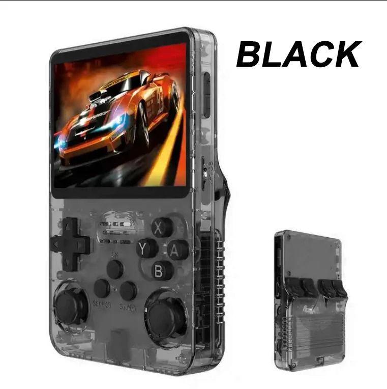 R36S Retro Handheld Video Game Console with 35 Inch IPS Screen and 64GB 10000 Games