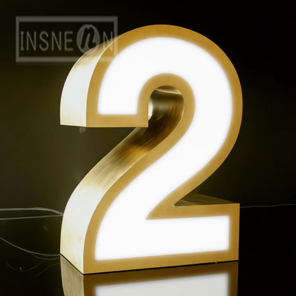 Custom LED Backlit Metal Business Sign