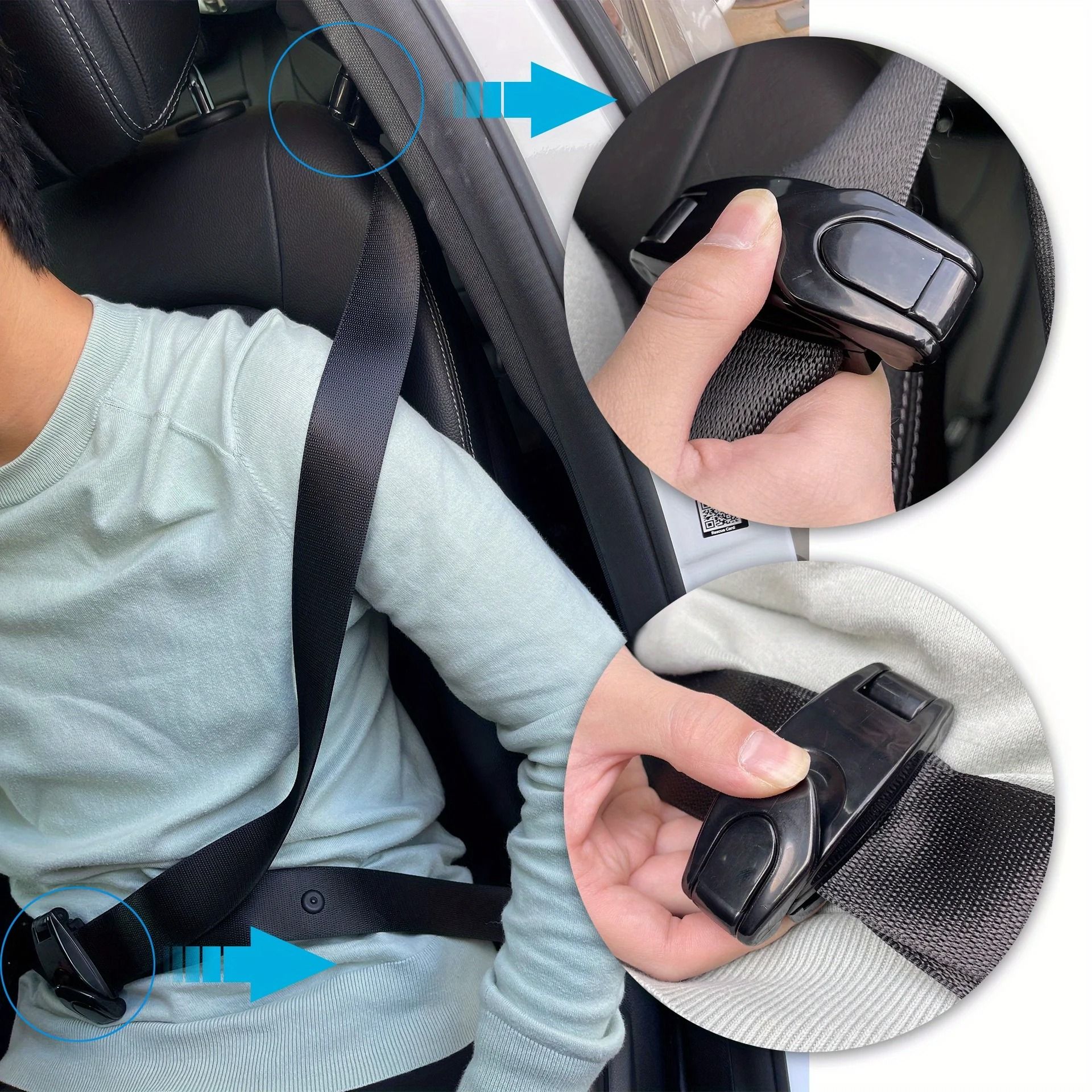 Car Seat Belt Adjuster Clips For Shoulder And Neck Comfort