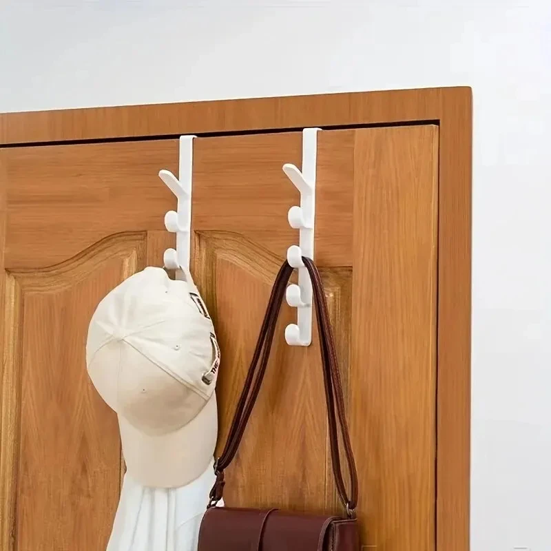 Bedroom Door Hanger Clothes Hanging Rack, Plastic Over The Door Hooks, Storage Organisation, Purse Holder For Bags
