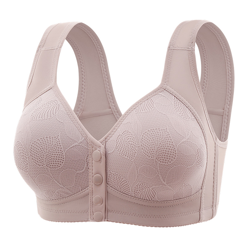 Comfortable Nursing Bra Front Open Button Maternity Bra, Traceless Thin, Steel Ring Free, for Pregnant and Breastfeeding