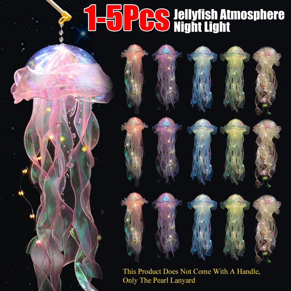 DIY Jellyfish Hanging LED Ceiling Lamp