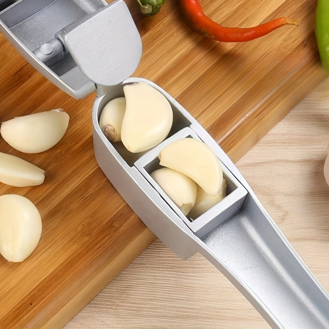 Garlic Press and Slicer Aluminum Garlic Mincer Tool