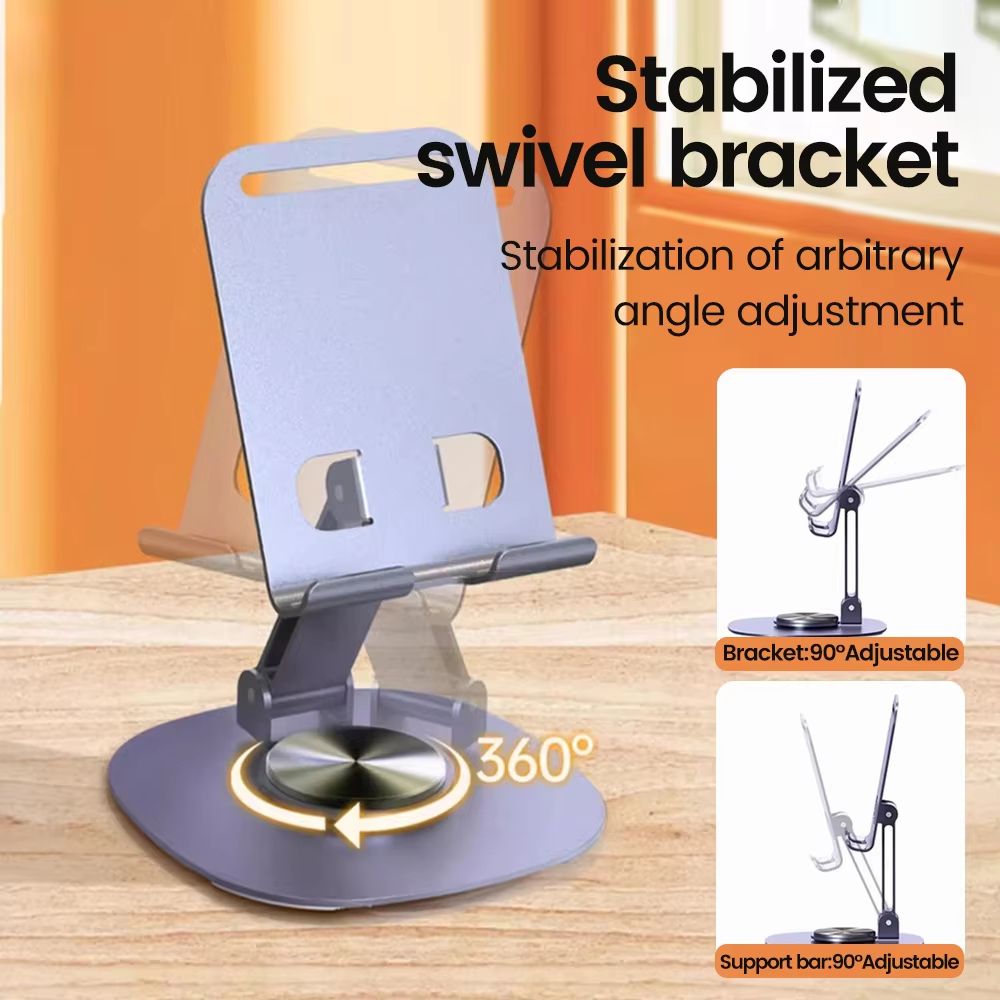 Olaf 360 deg. Rotating Desktop Phone & Tablet Stand – Universal Mount for iPhone 15/14/13, Samsung & iPad
