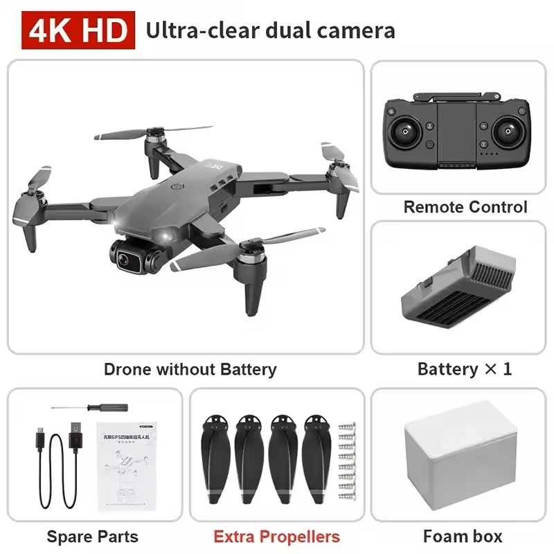 Foldable 4K 5G GPS Drone with Dual HD Camera and 1.2KM Range