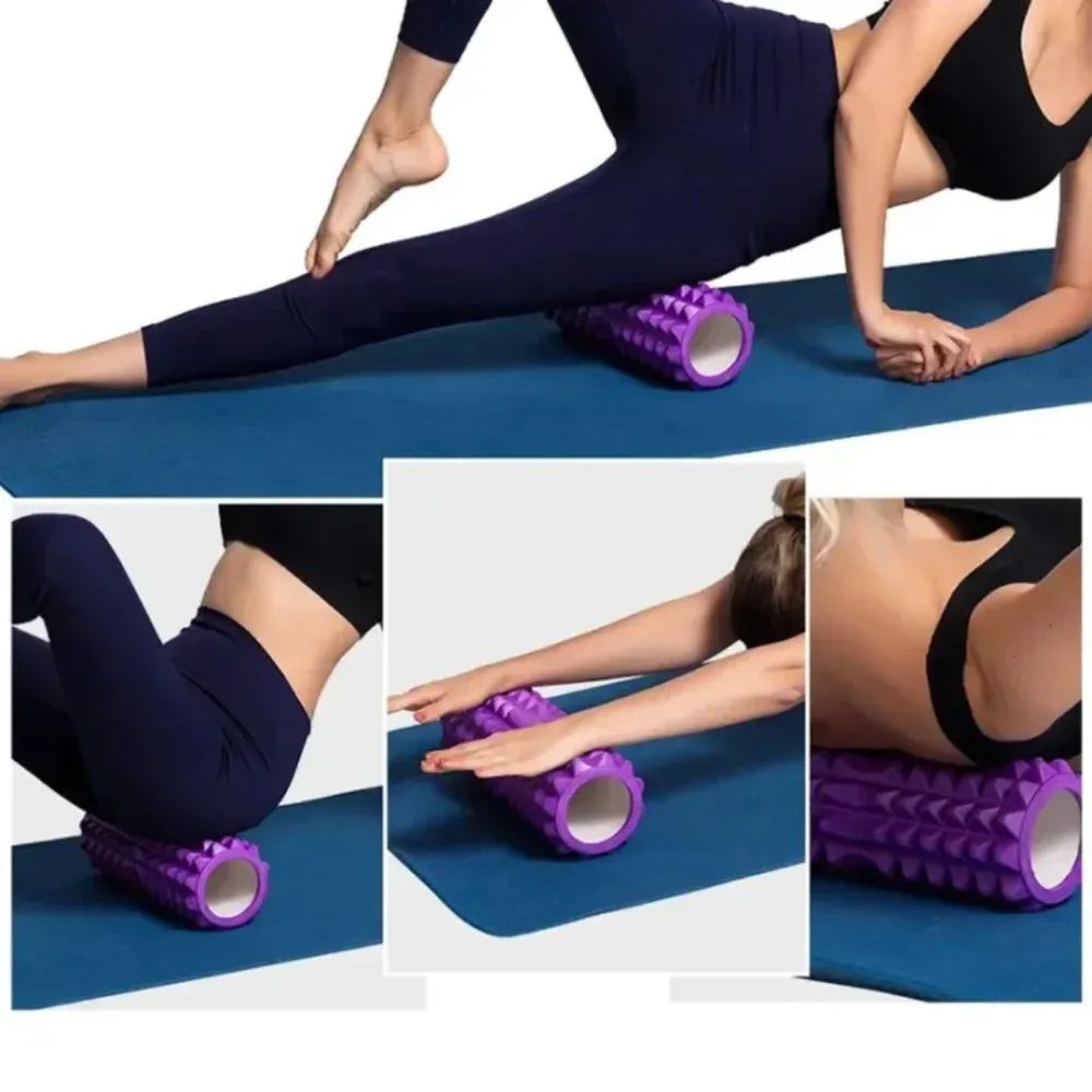 Compact Pilates Yoga Foam Roller - Deep Muscle Massage & Recovery Column