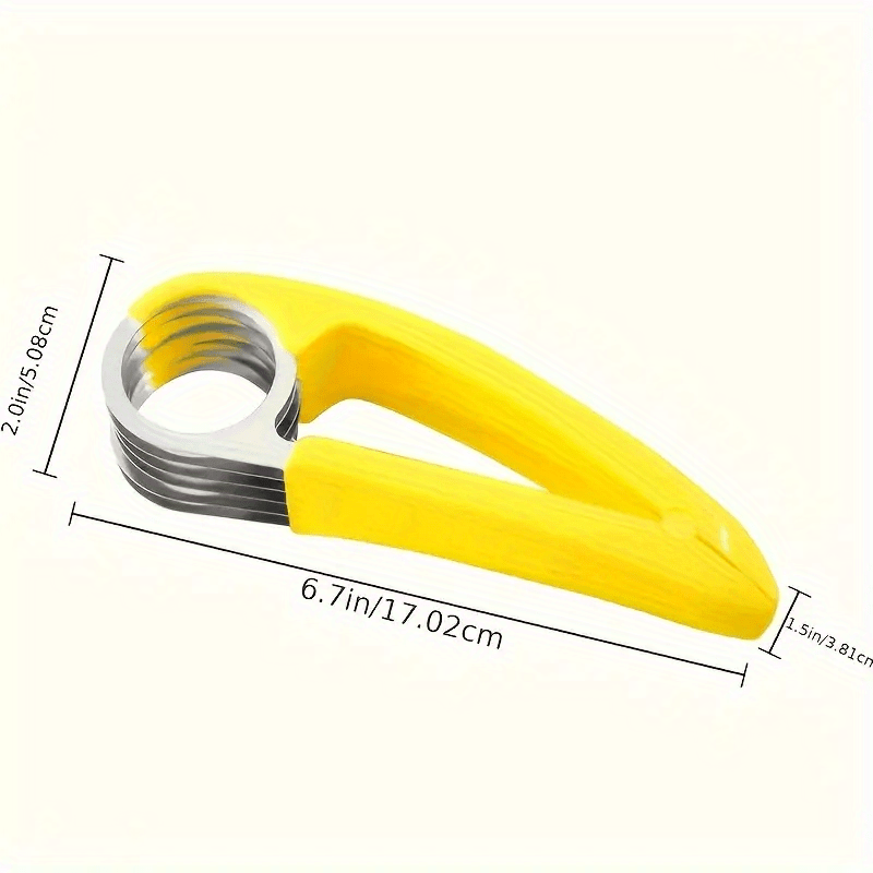 Stainless Steel Banana & Cucumber Slicer Manual Fruit Cutter Kitchen Tool