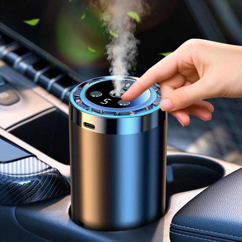 Smart Car Diffuser Humidifier with Air Freshener and Essential Oil Modes