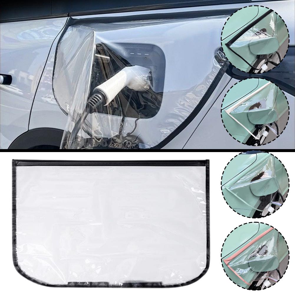 Universal EV charger port cover for Outdoor Charging Clear Waterproof Rain and Dust Shield