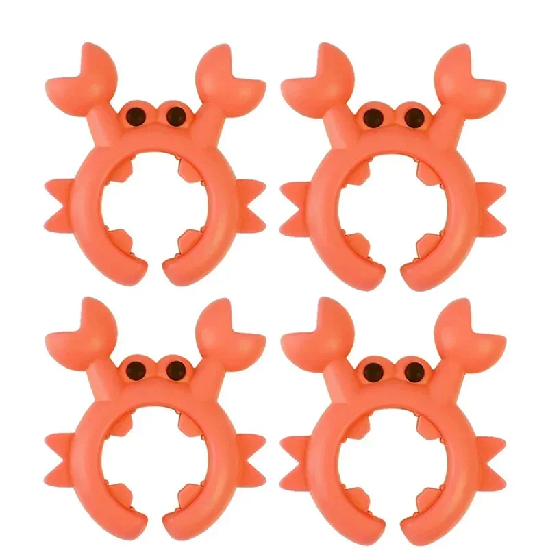 4/1PCS Silicone Spatula Rack, Small Crab Anti-Scalding Pot Clip, Universal Spoon Holder Clip, Overflow Shovel Rack