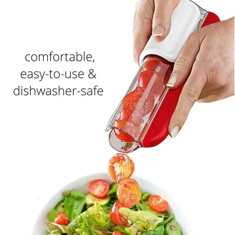 Tomato, Grape and Cherry Fruit and Vegetable Slicer – Quick Kitchen Tool