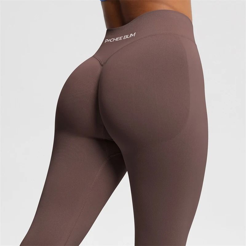 2025 Bum Shaping Leggings Seamless Low Waist Ribbed Gym Pants