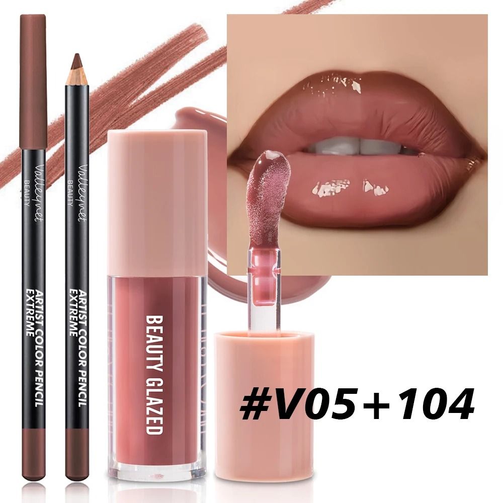 2 Piece Velvet Matte Lip Makeup Set