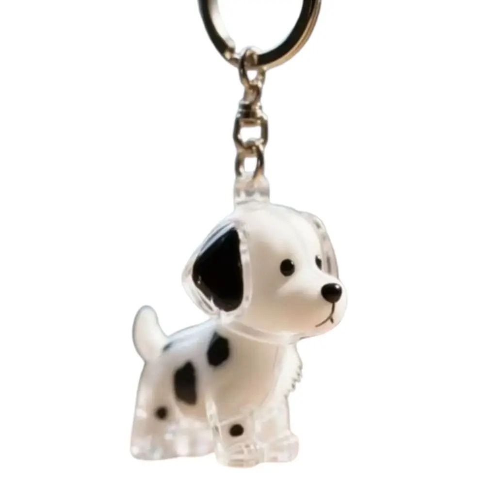 Cartoon Puppy Hair Keepsake Keychain
