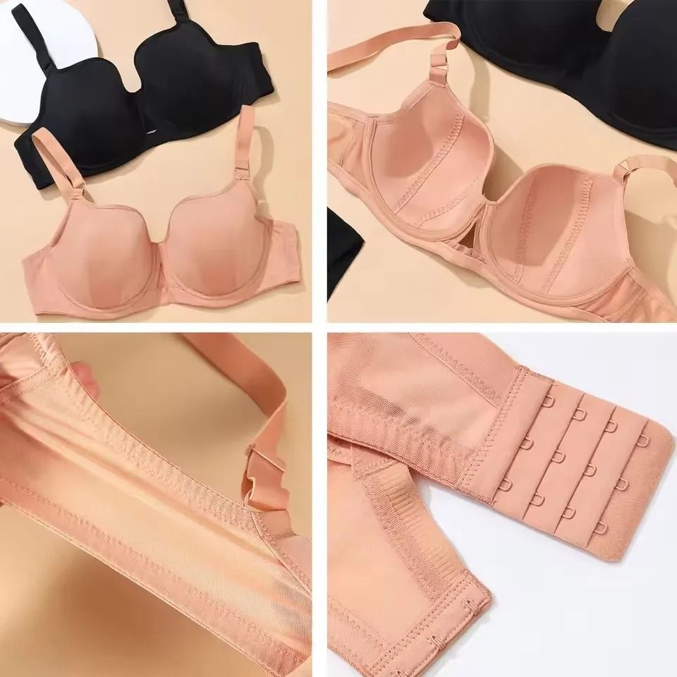 Womens Push Up Minimizer Bra Full Cup Underwire Lingerie
