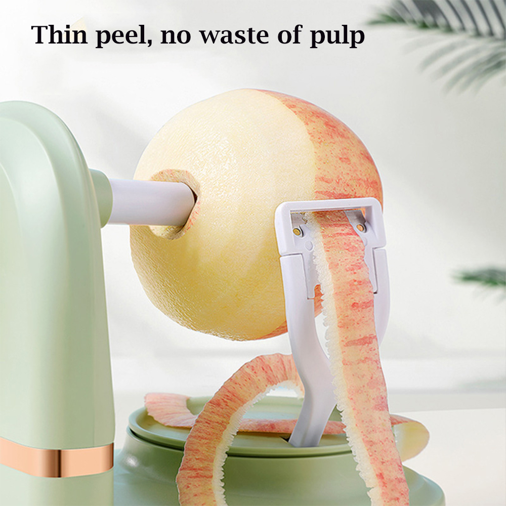 Multifunctional Kitchen Peeler, Hand-cranked Fruit Peeler, Apple Pear Slicing Tool, Fruit Divider, Spare Blades