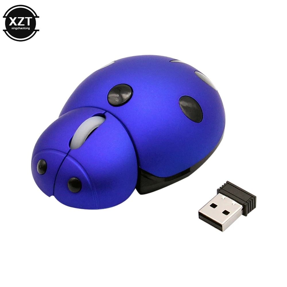 Creative Ladybug Shaped Mini Wireless Mouse