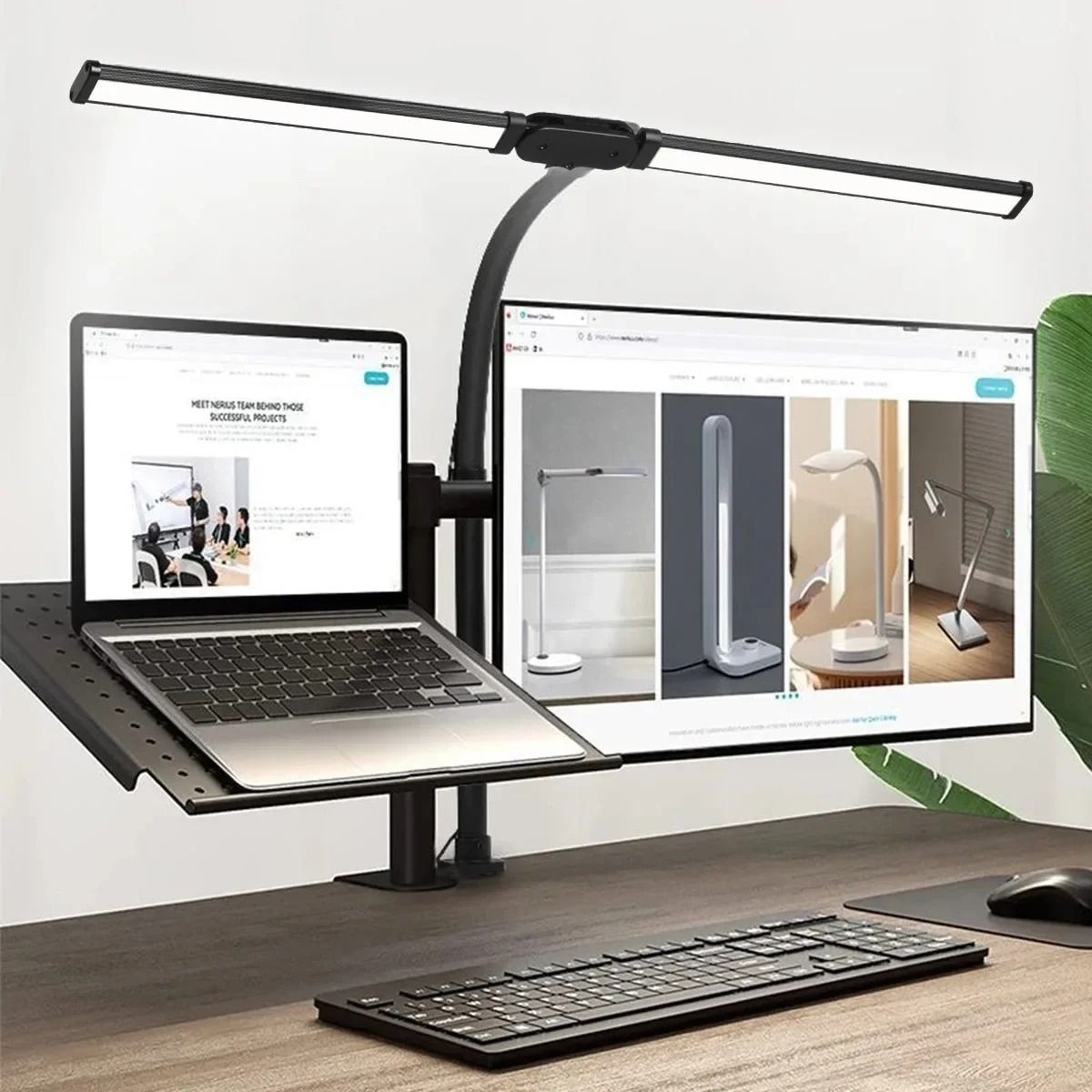 Professional Double Head LED Architectural Desk Lamp