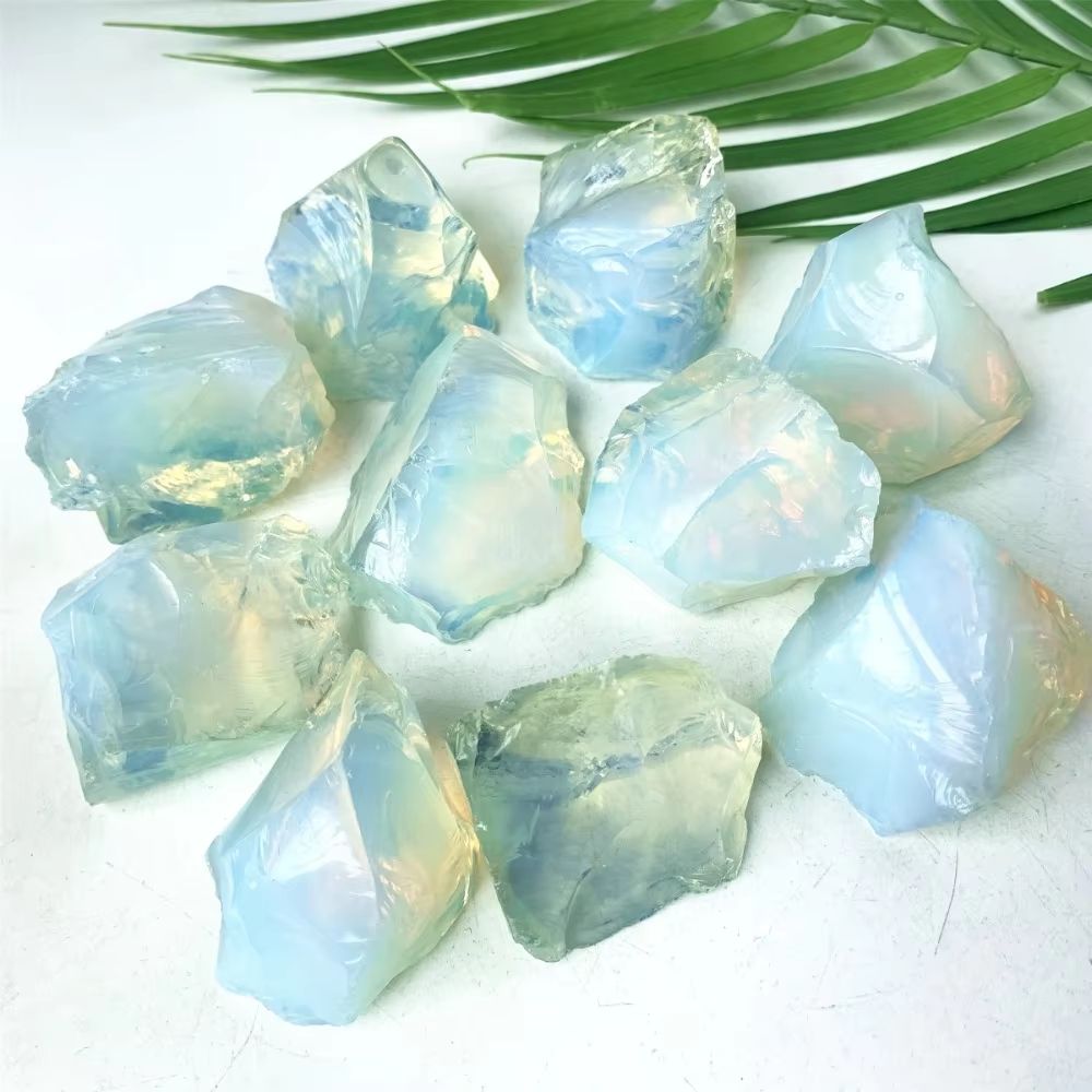 Natural Opal Rough Stones 24.69oz Raw Quartz Crystal Healing Gem Collection