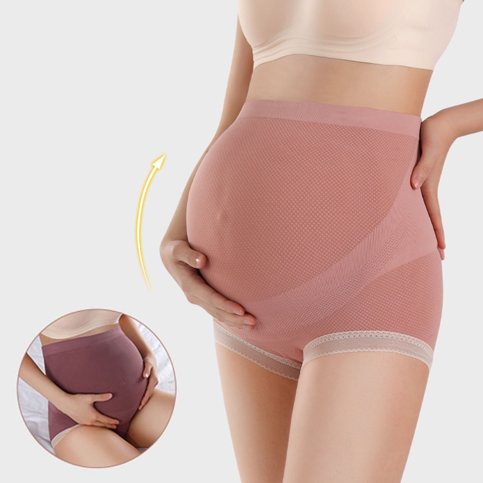 Elastic Belly Band Maternity Panties, High Waisted Breathable Comfort Support Underwear, Pregnancy Support Panties