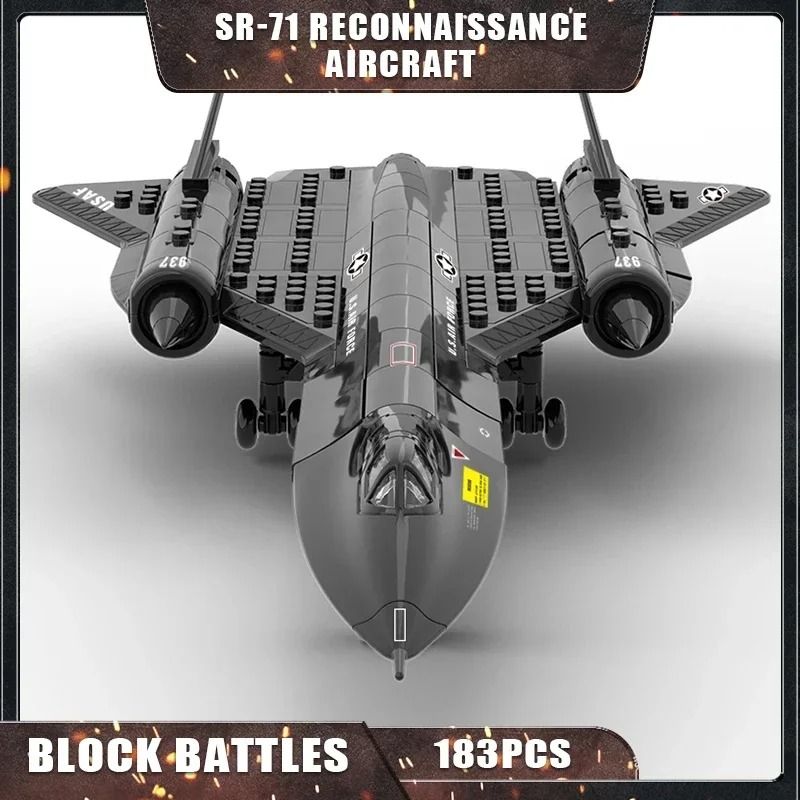 SR-71 Blackbird Spy Plane – Technical Military Building Set – High-Yield Strategic Interaction Hub
