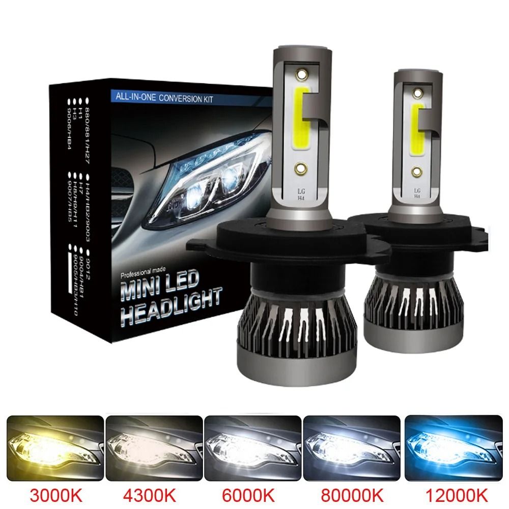 LED Car Headlight Bulbs 20000LM Turbo 12V