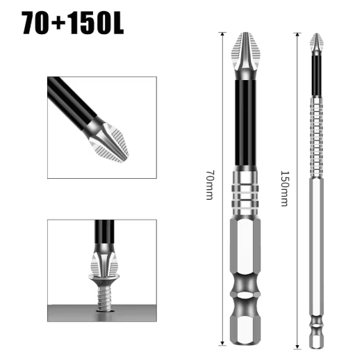 K5 S2 Magnetic Cross Head Screwdriver Bit Non Slip High Hardness Drill Bit 5A